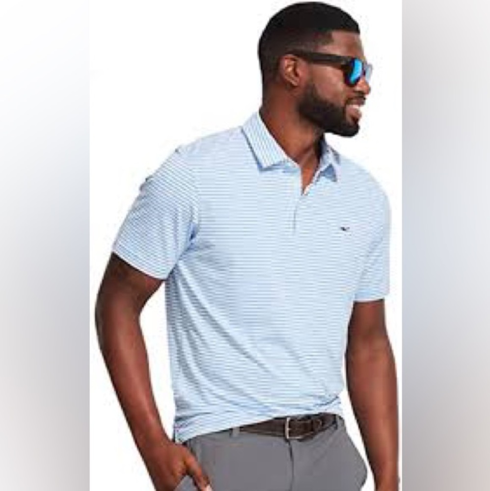 Vineyard Vines Bradley Striped Sankaty Polo